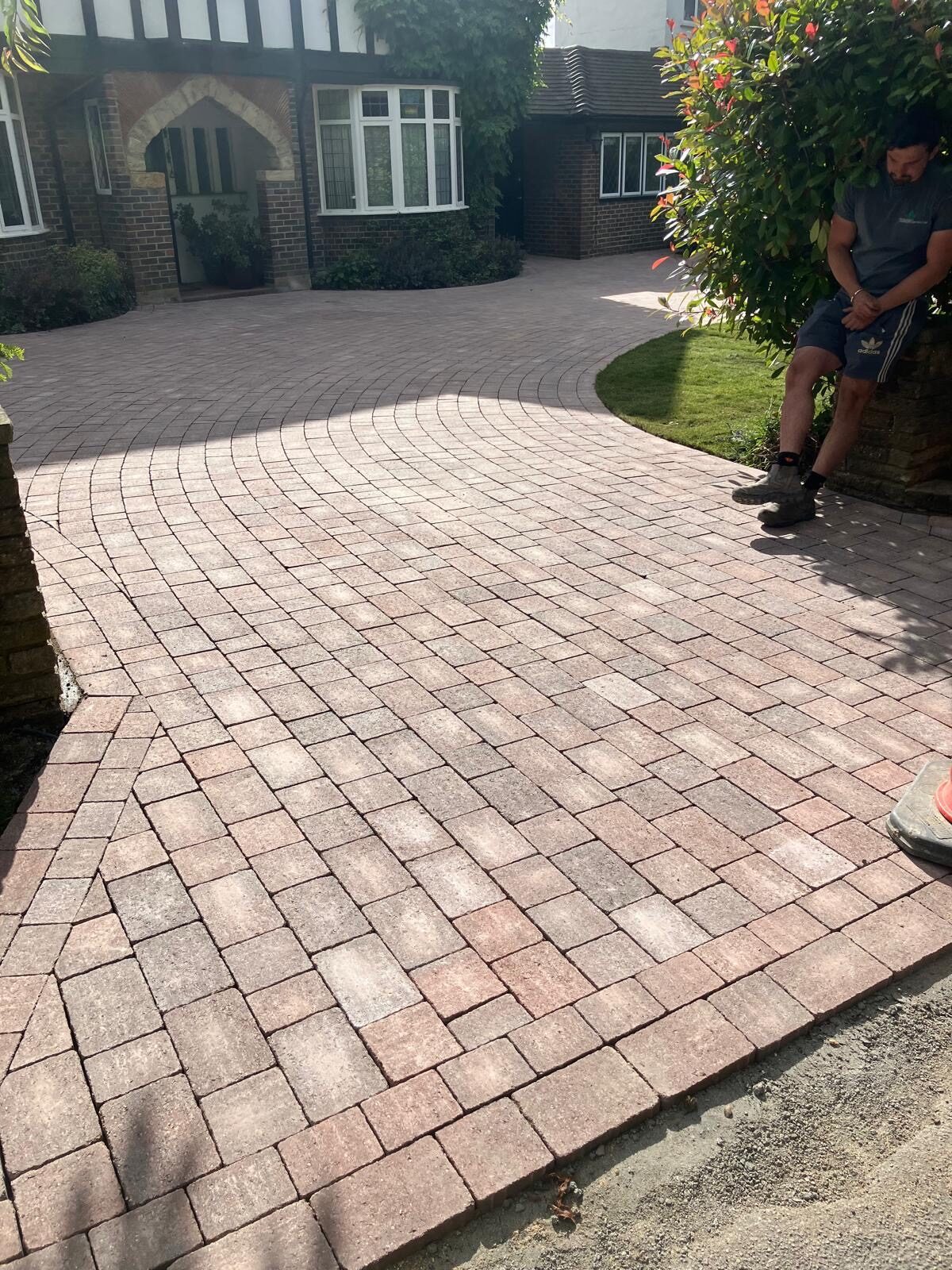 Block paving driveway in Surrey