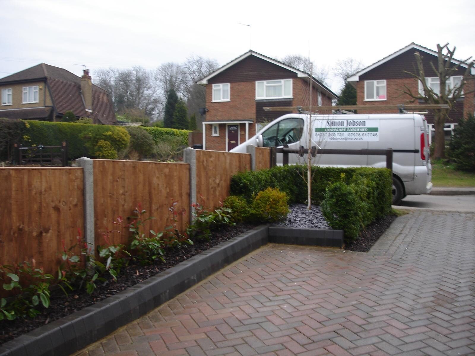 Block paving driveway to a house in Surrey